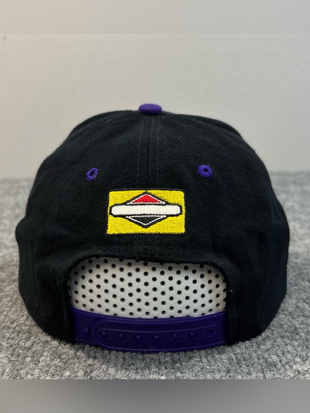 Briggs & Stratton Motorsports Hat Vintage Snapback Cap Black Purple Racing 90s - Picture 8 of 13